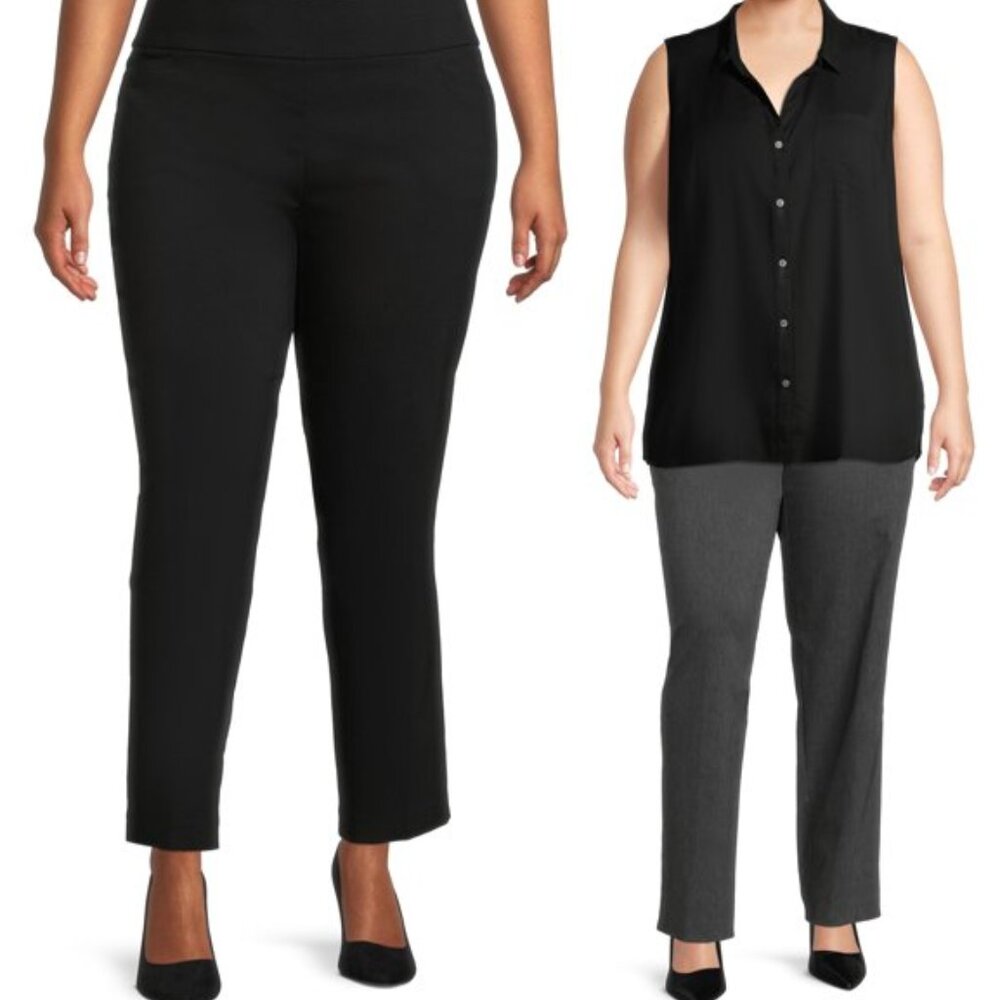 Terra & Sky Women's Plus Size Straight Millennium Pull On  Petite Plus LOT OF 2
